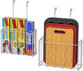 Simple Houseware Over the Cabinet Door Organizer Holder 2 Pack 13.5" Wx4.25 by SimpleHouseware