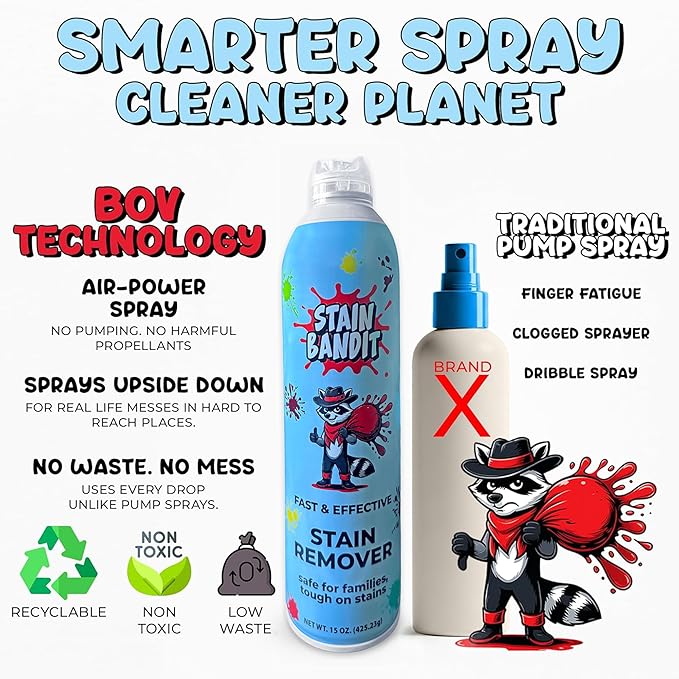 Stain Remover Spray | Non-Toxic Stain Remover Family Safe Formula | - Image 5