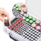 RISOU Battery Organizer Storage Case, Stores More Than 95 Batteries - Image 3