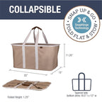 CleverMade Collapsible Laundry Tote 2-Pack – Foldable Carry-All Storage Bin - Image 2