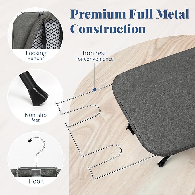 Small Ironing Board Foldable, BlissBoard Tabletop Iron Board - Image 3
