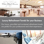 White Towel Services 8" x 8in Moist Cotton Towel Individually Wrapped - Image 3