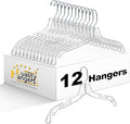 Quality Clear Hangers 12 Pack by QualityHangers