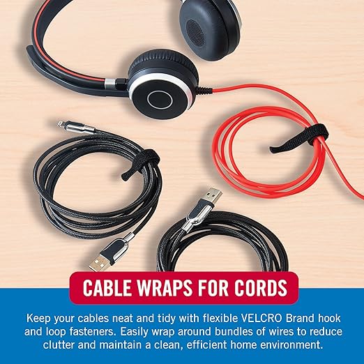 Velcro Brand Reusable Cable Ties, Practical Tech Gifts - Image 6