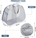 Seiritex Mesh Popup Laundry Hamper 2 Compartment, Collapsible Laundry Sorter - Image 4