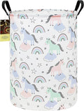 HUNRUNG Laundry Hamper, Large Canvas Fabric Lightweight Storage Basket Toy by HUNRUNG