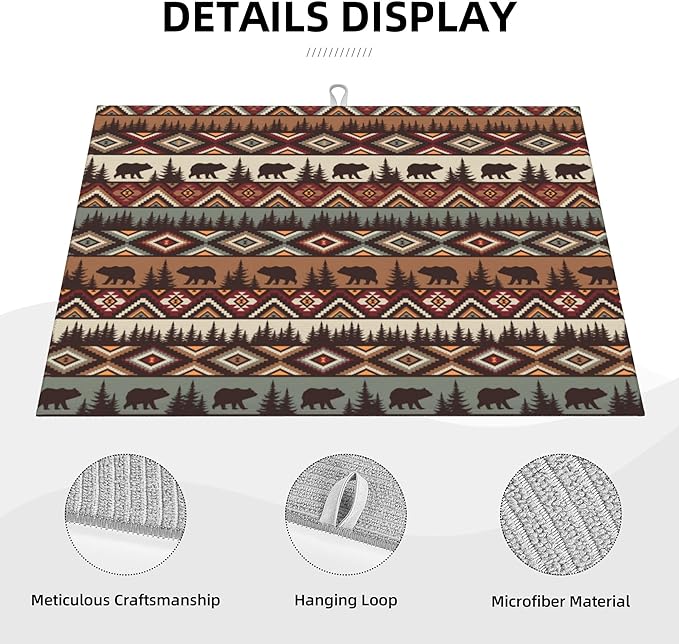 Bear Mountain Microfiber Dish Drying Mat - Image 5