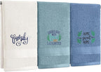 3 Pcs Farmhouse Decorative Hand Towels by FuWeave