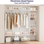 SWTYMIKI Hanging Closet Organizer Storage - Image 5
