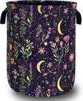 Moon Wild Flowers Laundry Basket Oxford Cloth Colorful Floral Laundry Hamper by Unknown