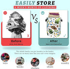 Funny Hawaii Laundry Hamper Surf Beach Elements Colorful Laundry Basket - Image 3