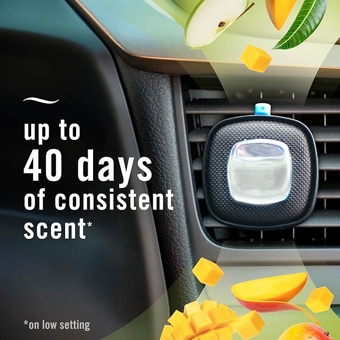 Febreze Car Air Freshener Vent Clip Multipack Mango Splash Scent, Long Lasting - Image 4