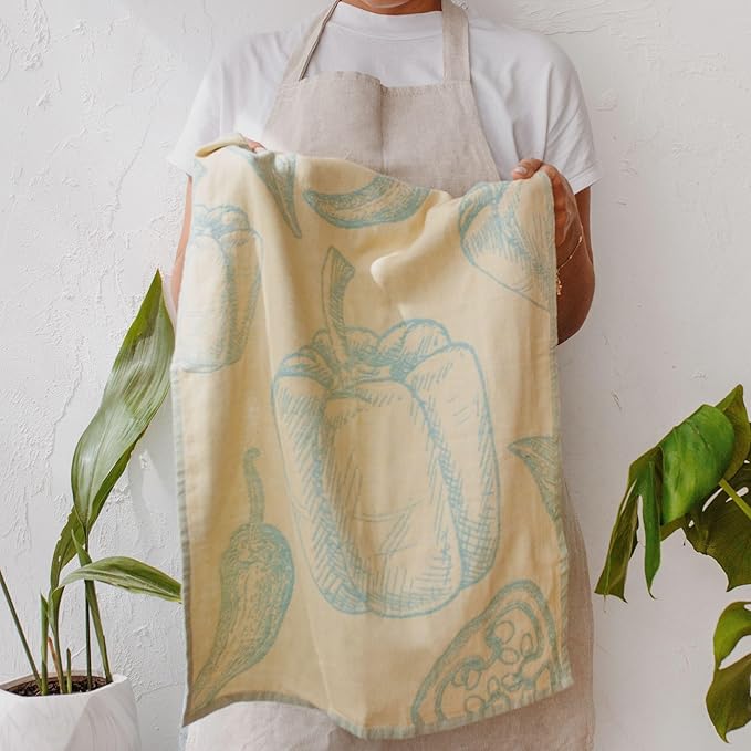 sea me at home Dish Towels for Kitchen, Jacquard Tea Towel Set, Stylish and - Image 5