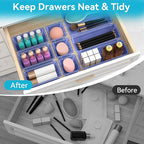 12 PCS Drawer Organizer Set, 4 Sizes Tool Storage Trays - Image 3
