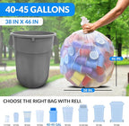 Reli. 40 to 45 Gallon Trash Bags Heavy Duty | 125 Trash Bags - Image 3