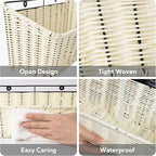 GRANNY SAYS Wicker Hanging Basket, 2 Pack Storage Baskets - Image 4