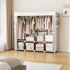 VTRIN Portable Closet for Hanging Clothes 67 Inch Wide Large Capacity Portable - Image 2