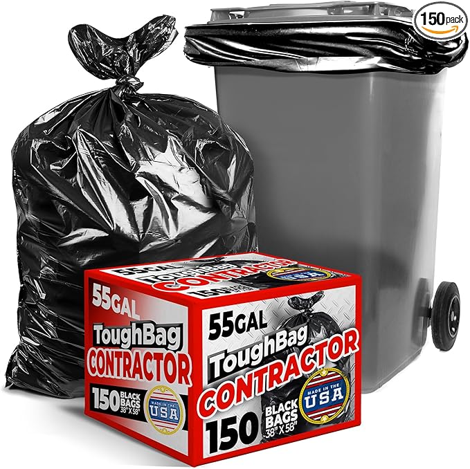 ToughBag 55-60 Gallon Heavy Duty Trash Bags by ToughBag