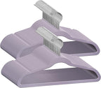 50 Premium Kids Velvet Hangers by TECHZOO