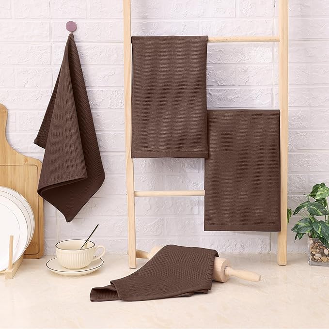 Homaxy 100% Cotton Waffle Weave Kitchen Towels - Image 7