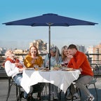 Simple Deluxe 9' Patio Umbrella Outdoor Table Market Yard Umbrella with Push Button Tilt/Crank - Image 7
