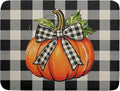 Fall Thanksgiving Pumpkin Dish Drying Mat by Aytipun