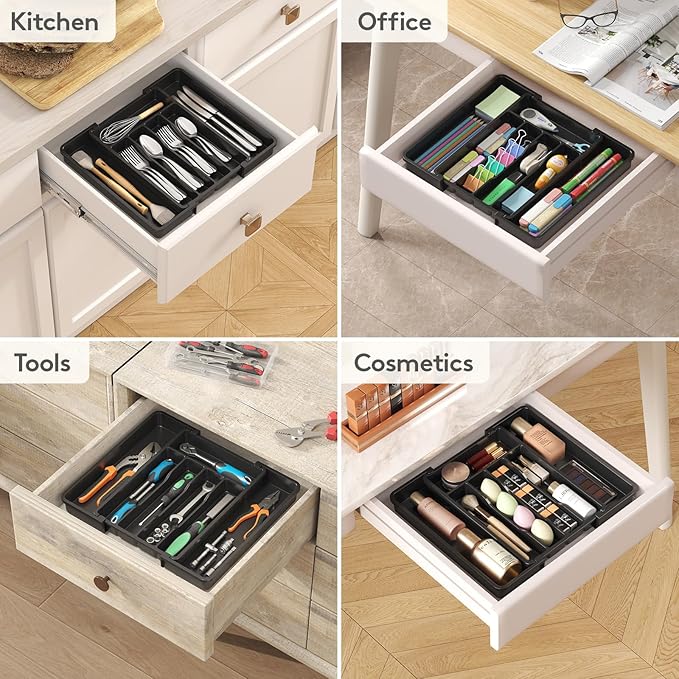 Lifewit Silverware Drawer Organizer, Expandable Utensil Tray - Image 9
