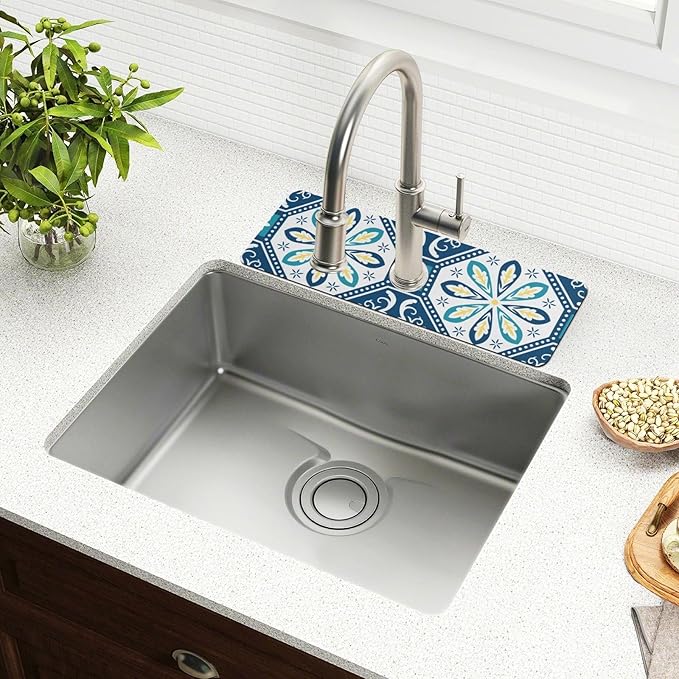 Kitchen Sink Splash Guard 1 PC 14.7 Inch Sink Faucet Mat Splash Guard - Image 6