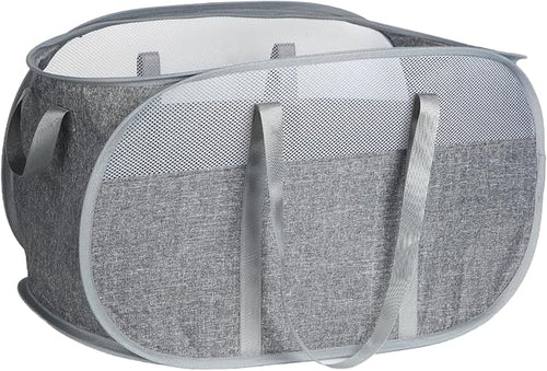 100L Collapsible Laundry Baskets, Tear Proof Pop Up Laundry Hamper by BATTOO