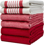 Premium Kitchen Towels | Large Cotton Dish Towels | Flat & Terry Highly by BumbleTowels