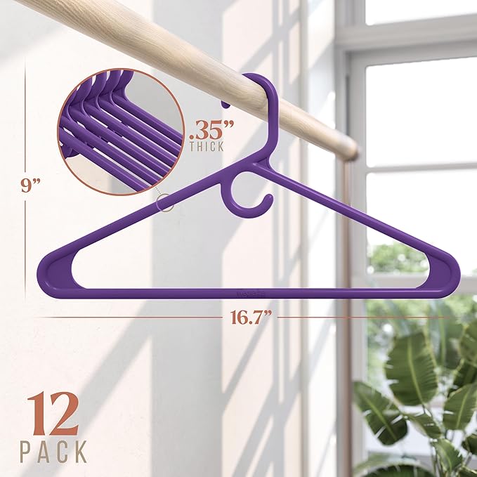 NEATERIZE Ultra Heavy Duty Plastic Clothes Hangers - Image 2