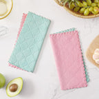 Homaxy 12 Pack Kitchen Cloths Dish Towels, Super Soft and Absorbent Dish Cloths - Image 6