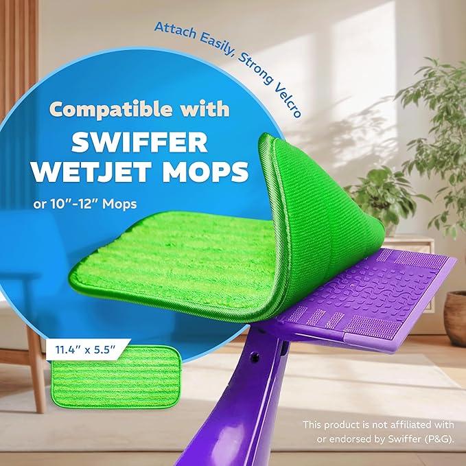 2 Pack Reusable Mop Pads, Compatible - Image 2