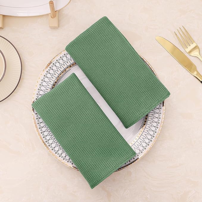 Homaxy 100% Cotton Waffle Weave Kitchen Towels - Image 9