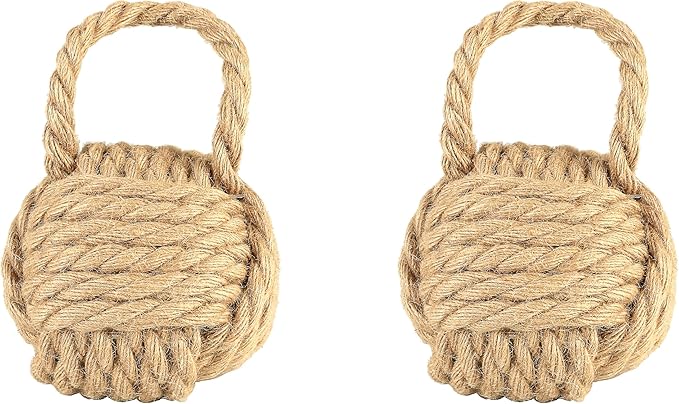 Creative Co-Op Nautical Rope Knot Decorative Cotton Door Stop by CreativeCo-Op