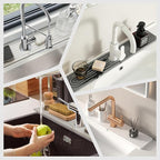 Sink Faucet Mat Splash Guard, Stone Quick Dry Faucet Mat - Image 6