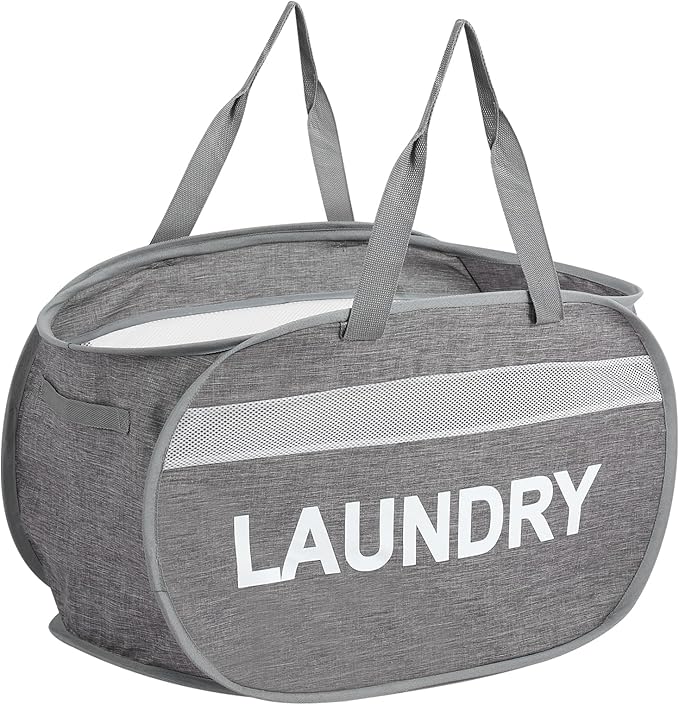 Collapsible Laundry Baskets, Foldable Clothes Hamper by Bemkoo
