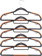 Plastic Hangers 10 Pack, Cascading Slim Space Saving Clothing Hangers - Image 2