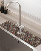 Patterned Sink Faucet Mat Kitchen Splash Guard Super Absorbent Drying Mat by BnhjsdwTablecloth