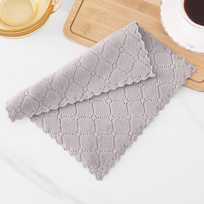Homaxy 18 Pack Kitchen Dish Cloths, Super Soft and Absorbent Coral Velvet Dish - Image 7