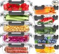 Skroam 10-Pack Glass Meal Prep Containers, Food Storage Containers by Skroam