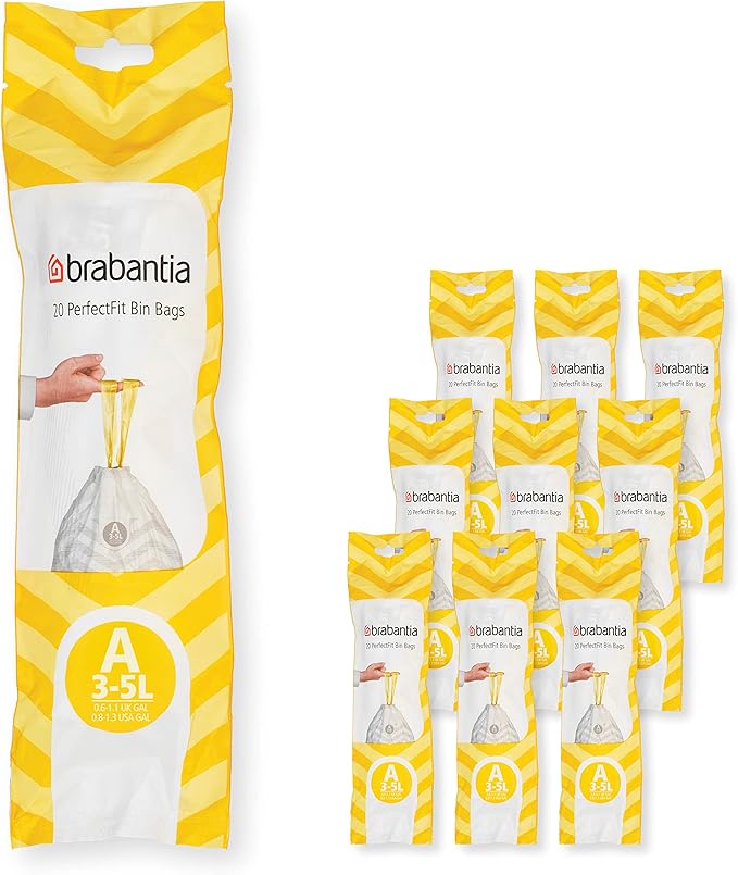 Brabantia PerfectFit Trash Bags Thick Plastic Trash Can Liners by BrabantiaUSA