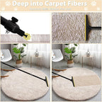 B-Land Carpet Rake for Pet Hair Removal, Reusable Pet Hair Remover - Image 2