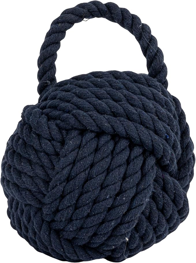 Blue Rope Knot Cotton Door Stop - Image 9