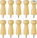 10PCS Wooden Shaker Peg Wood Screw-on Shaker Pegs 2 Inch Wood Wall Hooks Racks by Unknown