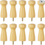 10PCS Wooden Shaker Peg Wood Screw-on Shaker Pegs 2 Inch Wood Wall Hooks Racks by Unknown
