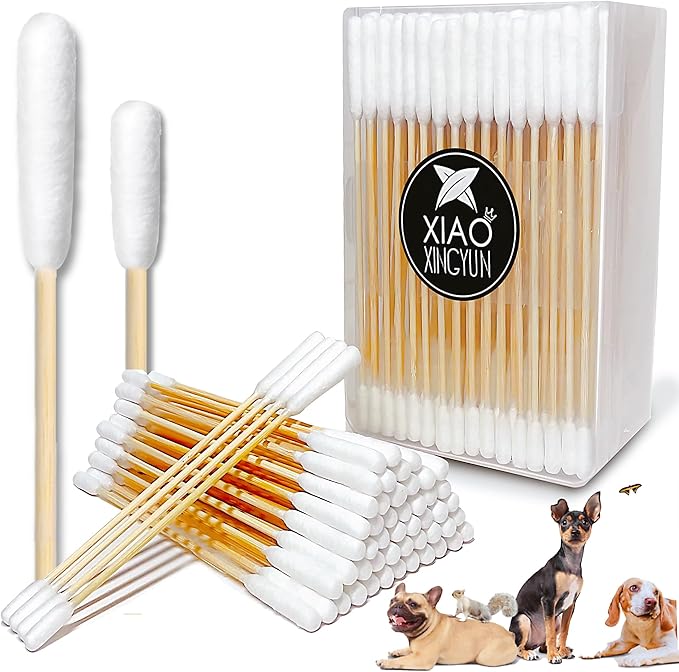100 PCS 6 Inch Long Cotton Swabs in Box by XIAOXINGYUN