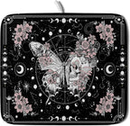 Skeleton Butterfly Dish Drying Mat Black Skull Absorbent Dish Drainer by Giwawa