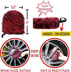 Metal Free Microfiber Wheel Brush Kit- Microfiber Angled Wheel Brush, Long - Image 5