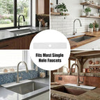 Customizable Kitchen Sink Faucet Mat: 30" Lx5.5 W Absorbent Splash Guard - Image 5